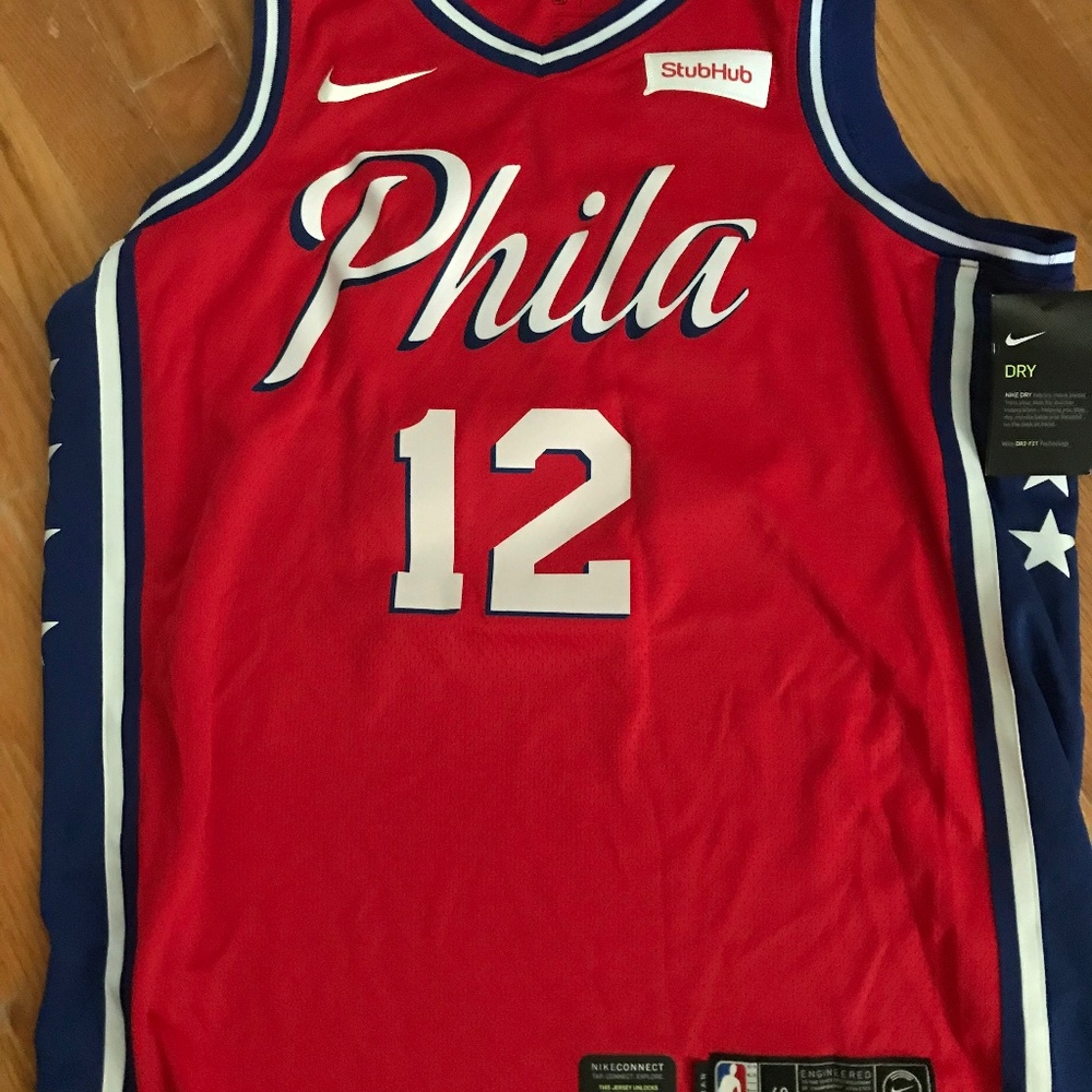 Signed Nike Swingman 12 Tobias Harris Sixers Jersey